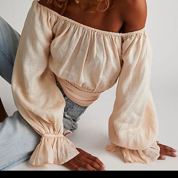 Spell & The Gypsy Mae Linen Tie Top - Size Small - Picture 1 of 8